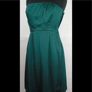 Teal Banana Republic Strapless Dress
